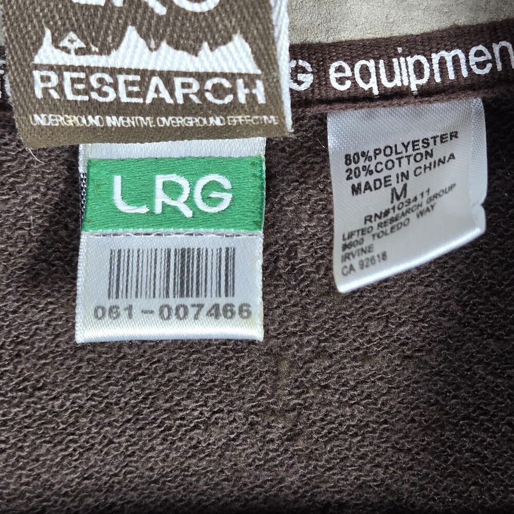 LRG Killa Cambridge Track Jacket Mens Medium Brown Suede Elbow Patches Varsity - Picture 8 of 12